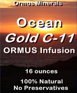 Ormus Minerals -Gold with Ocean Ormus C-11 Infusion